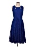 Danny And Nicole 100% Polyester Blue Cocktail Dress Size 10 (estimated) - photo 1