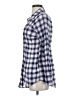 Free People Plaid Blue Long Sleeve Button-Down Shirt Size 4 - photo 5