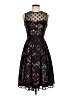 Eliza J 100% Polyester Hearts Black Cocktail Dress Size 2 - photo 1