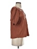 Madewell Brown Short Sleeve Blouse Size XXS - photo 4