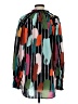 Crosby 100% Polyester Color Block Teal Long Sleeve Blouse Size S - photo 2