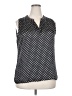 Ruby Ribbon 100% Polyester Polka Dots Black Sleeveless Blouse Size XXL - photo 1