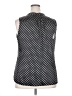 Ruby Ribbon 100% Polyester Polka Dots Black Sleeveless Blouse Size XXL - photo 2