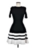 Necessary Objects Stripes Black Cocktail Dress Size M - photo 1