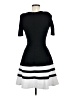 Necessary Objects Stripes Black Cocktail Dress Size M - photo 2