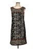 Max Studio Graphic Gray Casual Dress Size L (estimated) - photo 1