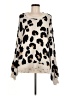 New In Animal Print Ivory Pullover Sweater Size M - photo 1