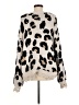 New In Animal Print Ivory Pullover Sweater Size M - photo 2