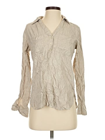 Ann Taylor LOFT Outlet Long Sleeve Polo (view 1)