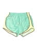 Nike 100% Polyester Color Block Green Athletic Shorts Size S - photo 1