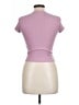 BDG Purple Short Sleeve Turtleneck Size L - photo 2