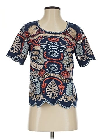 JOA Short Sleeve Blouse (view 1)