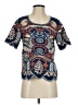 JOA Blue Short Sleeve Blouse Size XS - photo 1