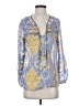 Hale Bob Blue 3/4 Sleeve Blouse Size XS - photo 1