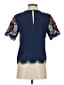 JOA Blue Short Sleeve Blouse Size XS - photo 2
