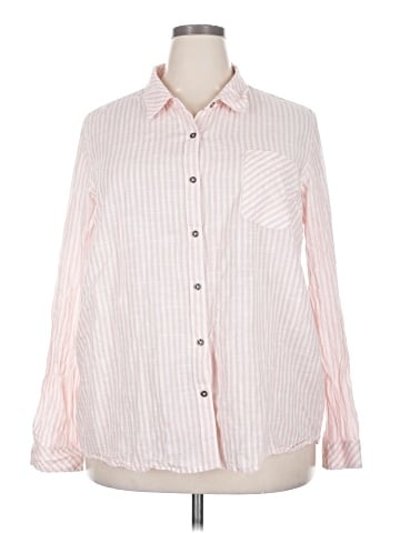 Natural Reflections Long Sleeve Button-Down Shirt (view 1)
