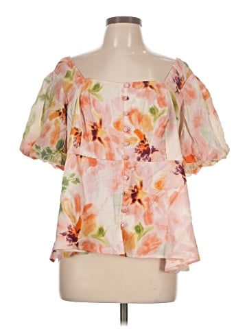 Torrid 3/4 Sleeve Blouse (view 1)