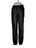 Babaton 100% Polyurethane Metallic Black Track Pants Size L - photo 1