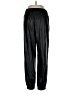 Babaton 100% Polyurethane Metallic Black Track Pants Size L - photo 2