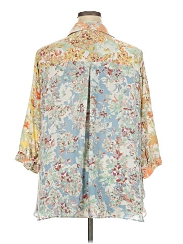 Rose + Olive 3/4 Sleeve Blouse (view 2)