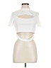 Shein Ivory Short Sleeve Turtleneck Size 8 - 10 - photo 1