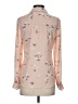 Candie's 100% Polyester Tan Long Sleeve Blouse Size S - photo 2