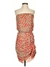 Bar III 100% Polyester Print Orange Cocktail Dress Size XS - photo 1