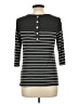 Laila Jayde Black Gray 3/4 Sleeve Top Size L - photo 2