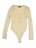 Boohoo 100% Polyester Tan Bodysuit Size 2 - photo 1