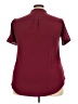 Unbranded Burgundy Short Sleeve Blouse Size 2XL - photo 2