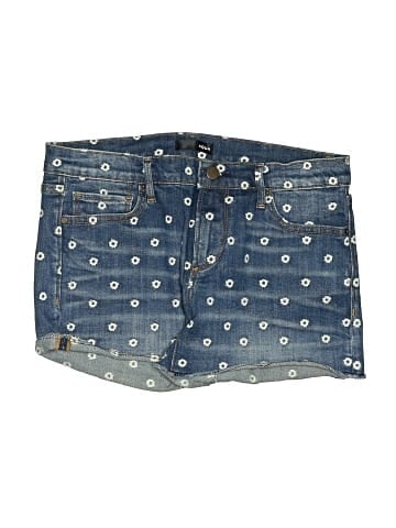 Aqua Denim Shorts (view 1)