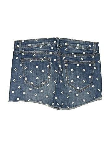 Aqua Denim Shorts (view 2)