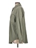 Unbranded 100% Polyester Solid Green Long Sleeve Blouse Size L - photo 5