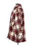 Zara Plaid Burgundy Coat Size S - photo 5