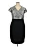 Dana Kay Silver Cocktail Dress Size 18 - photo 1