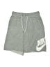 Nike 100% Cotton Graphic Gray Athletic Shorts Size S (kids) - photo 1