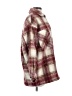 Zara Plaid Burgundy Coat Size S - photo 4