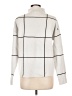 Tahari Checkered-gingham White Turtleneck Sweater Size L - photo 2