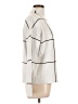 Tahari Checkered-gingham White Turtleneck Sweater Size L - photo 4