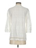 Chico's 100% Cotton Ivory 3/4 Sleeve Blouse Size Sm Petite (0) - photo 2