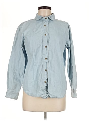 Zara Long Sleeve Button-Down Shirt (view 1)