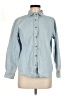 Zara Blue Long Sleeve Button-Down Shirt Size M - photo 1