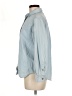 Zara Blue Long Sleeve Button-Down Shirt Size M - photo 5