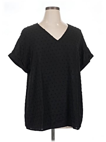 BLOOMCHIC Short Sleeve Blouse (view 1)