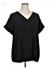 BLOOMCHIC 100% Polyester Black Short Sleeve Blouse Size 14 - 16 - photo 1
