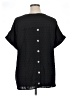 BLOOMCHIC 100% Polyester Black Short Sleeve Blouse Size 14 - 16 - photo 2