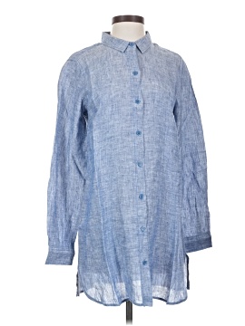 Garnet Hill 3/4 Sleeve Button Down Shirt