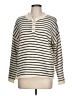 Shein 100% Polyester Stripes Ivory Pullover Sweater Size L (estimated) - photo 1