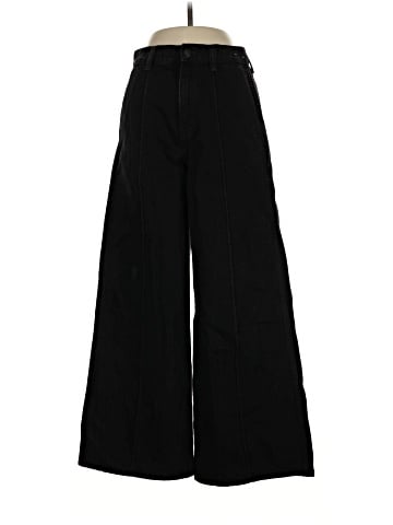 Madewell Superwide-Leg Trouser Jeans in Black Rinse Wash (view 1)