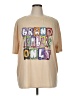 Shein Curve Color Block Tan Short Sleeve T-Shirt Size 16 Plus (2) - photo 1